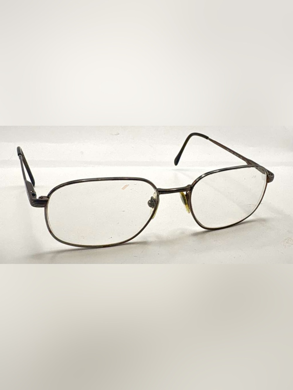 Vintage Sferoflex 2081 273 Brown Oval Metal Sunglasses Frames Only